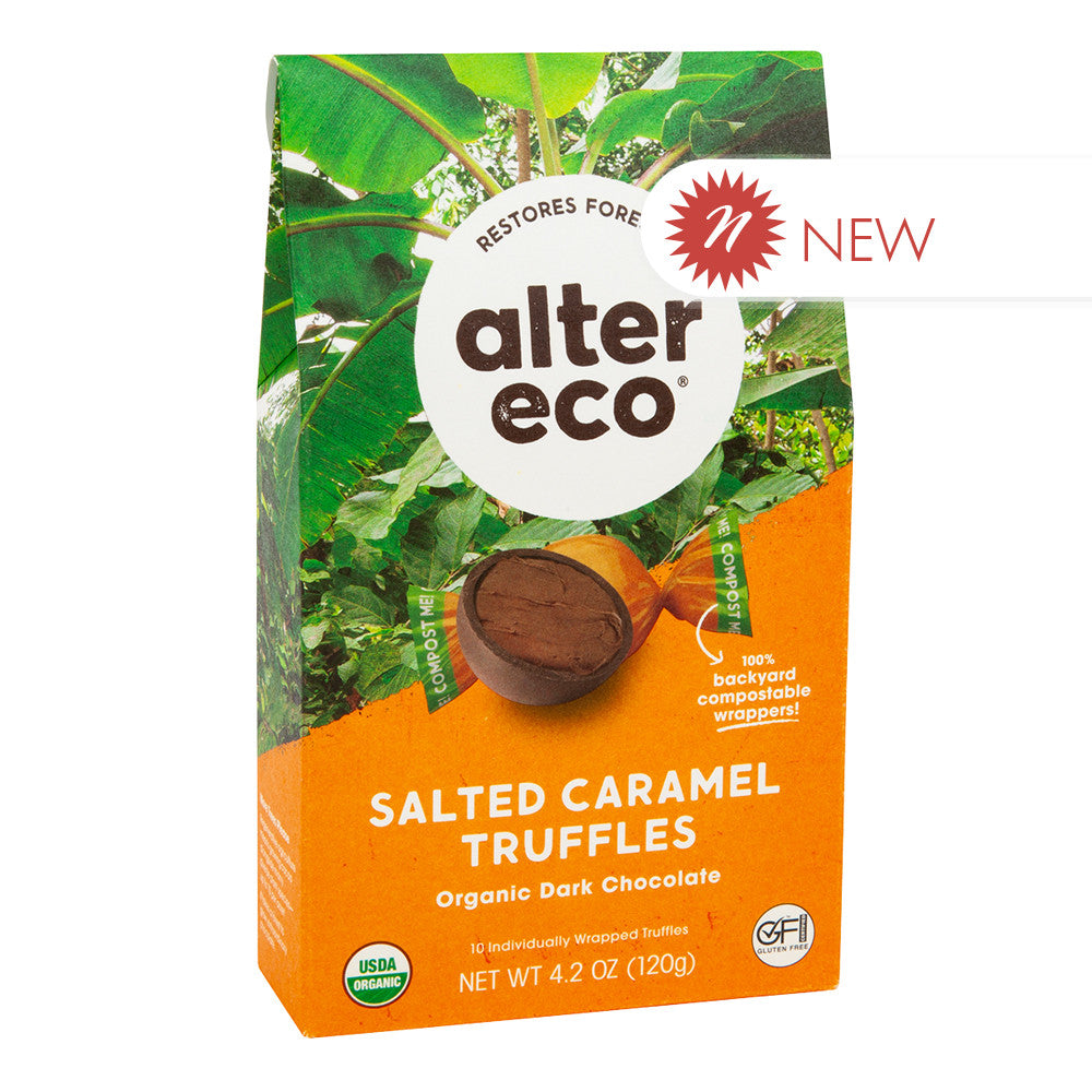 Wholesale Alter Eco Salted Caramel Truffles 4.2 Oz Box-8ct Case Bulk