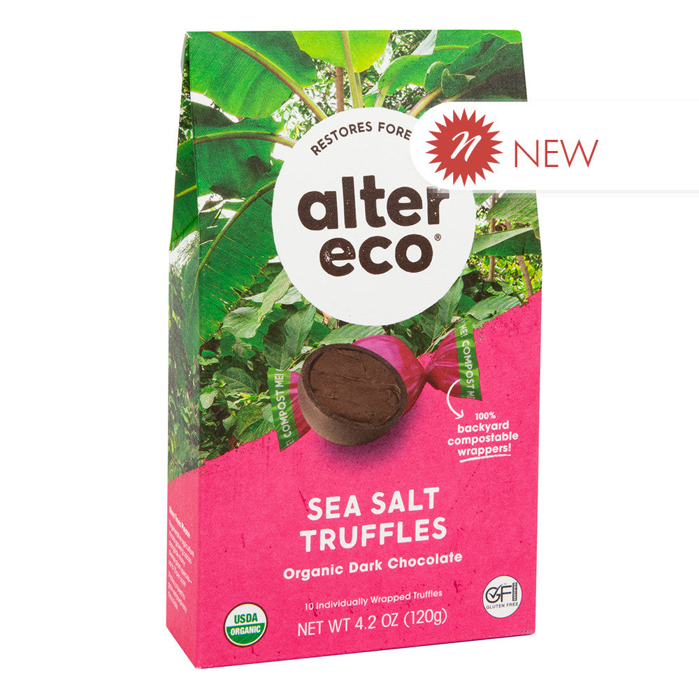 Wholesale Alter Eco Sea Salt Truffles 4.2 Oz Box-8ct Case Bulk