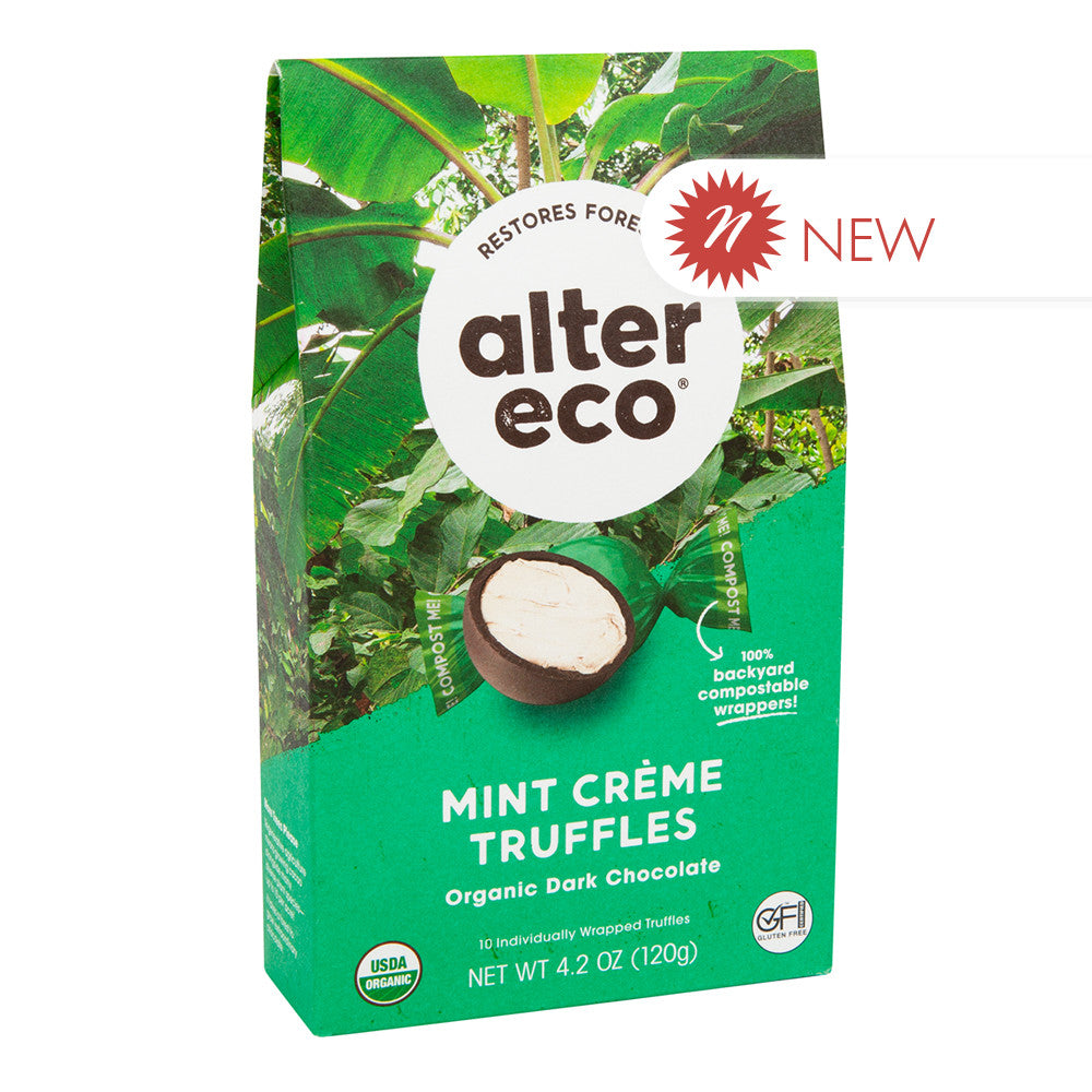 Wholesale Alter Eco Mint Crème Truffles 4.2 Oz Box-8ct Case Bulk