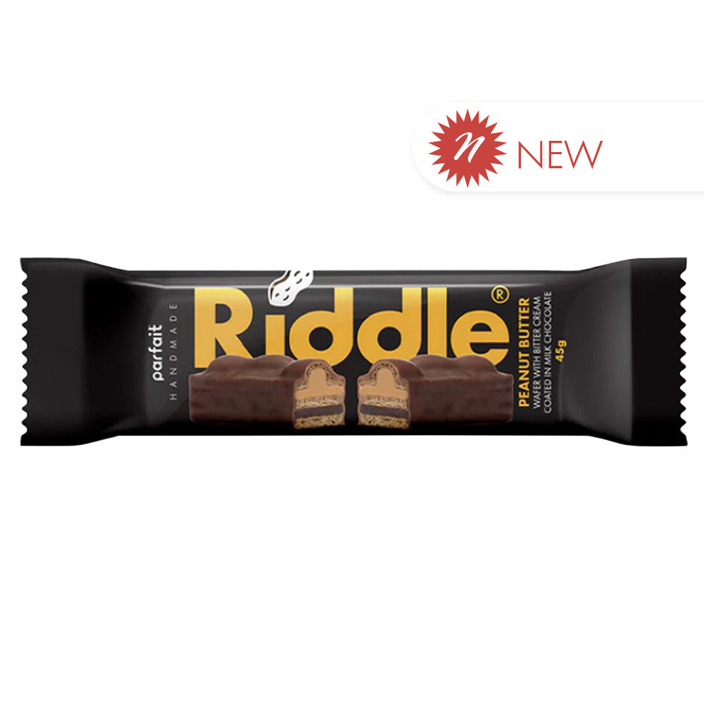 Wholesale Riddle Peanut Butter Bitter Chocolate Wafer Bars 1.59 Oz Bar- Bulk