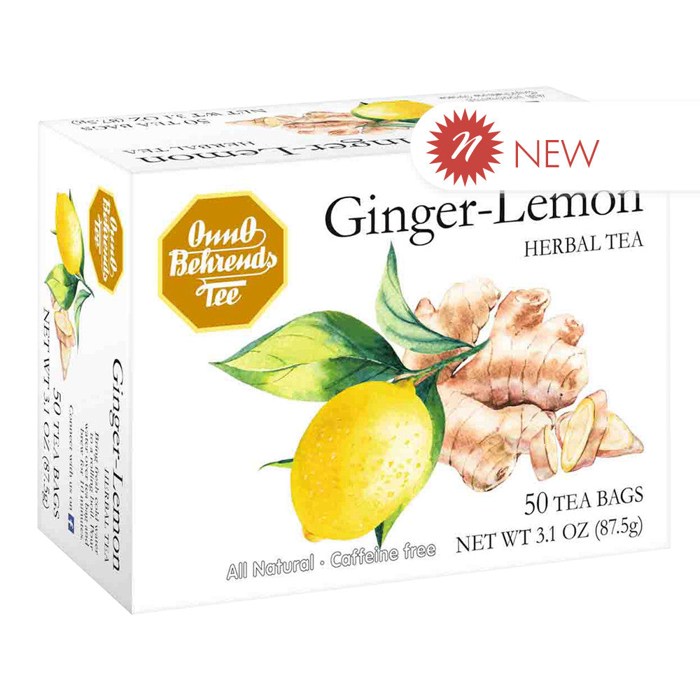 Wholesale Onno Behrends - Ginger Lemon Tea - 50Ct-10ct Case Bulk