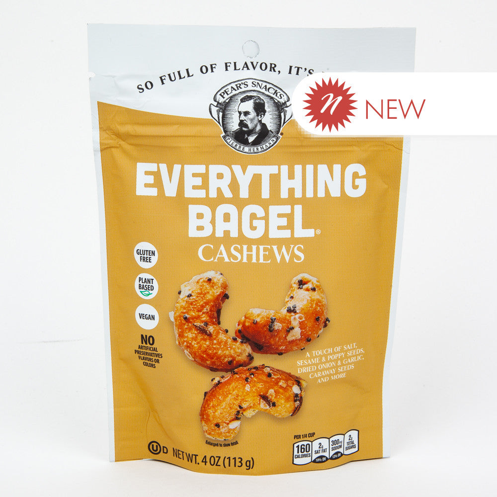 Wholesale Pear'S Snacks - Cashews - Every Bagel - 4.5Oz-6ct Case Bulk