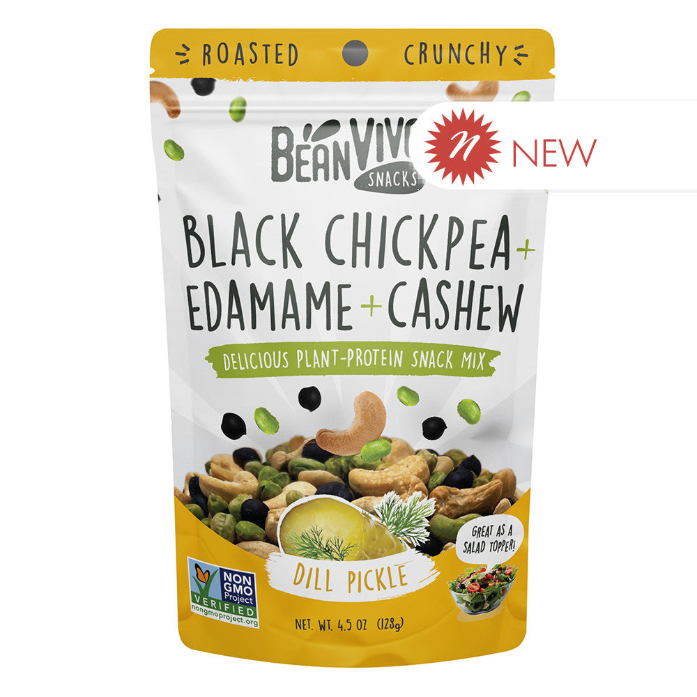 Wholesale Bean Vivo Dill Pickle Snack Mix 4.5 Oz Pouch- Bulk