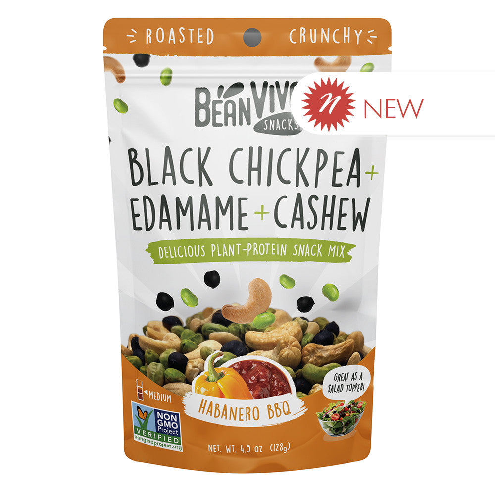 Wholesale Bean Vivo Habanero Bbq Snack Mix 4.5 Oz Pouch- Bulk