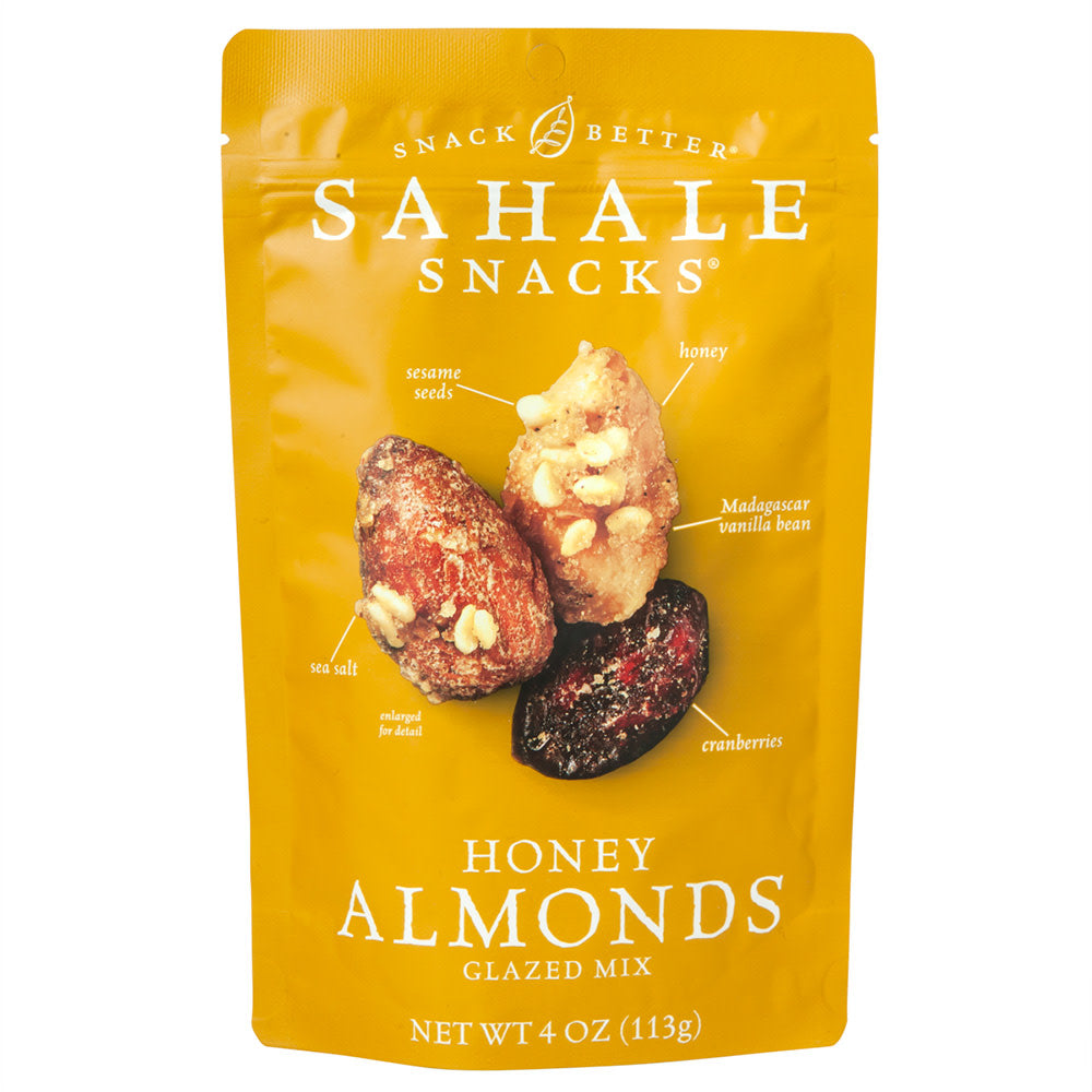 Wholesale Sahale Glazed Honey Almonds Mix 4 Oz Pouch-6ct Case Bulk