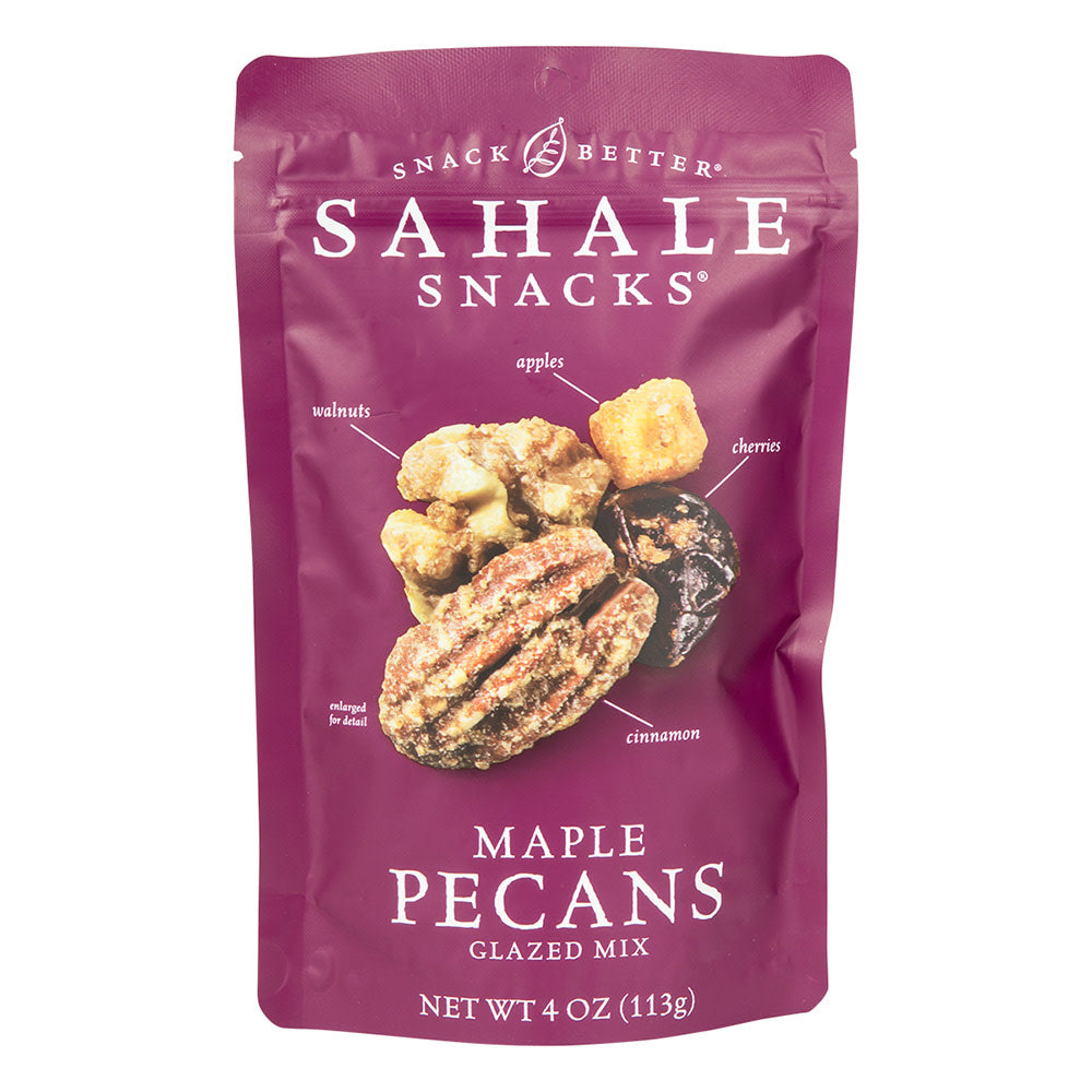 Wholesale Sahale Glazed Maple Pecans 4 Oz Pouch-6ct Case Bulk