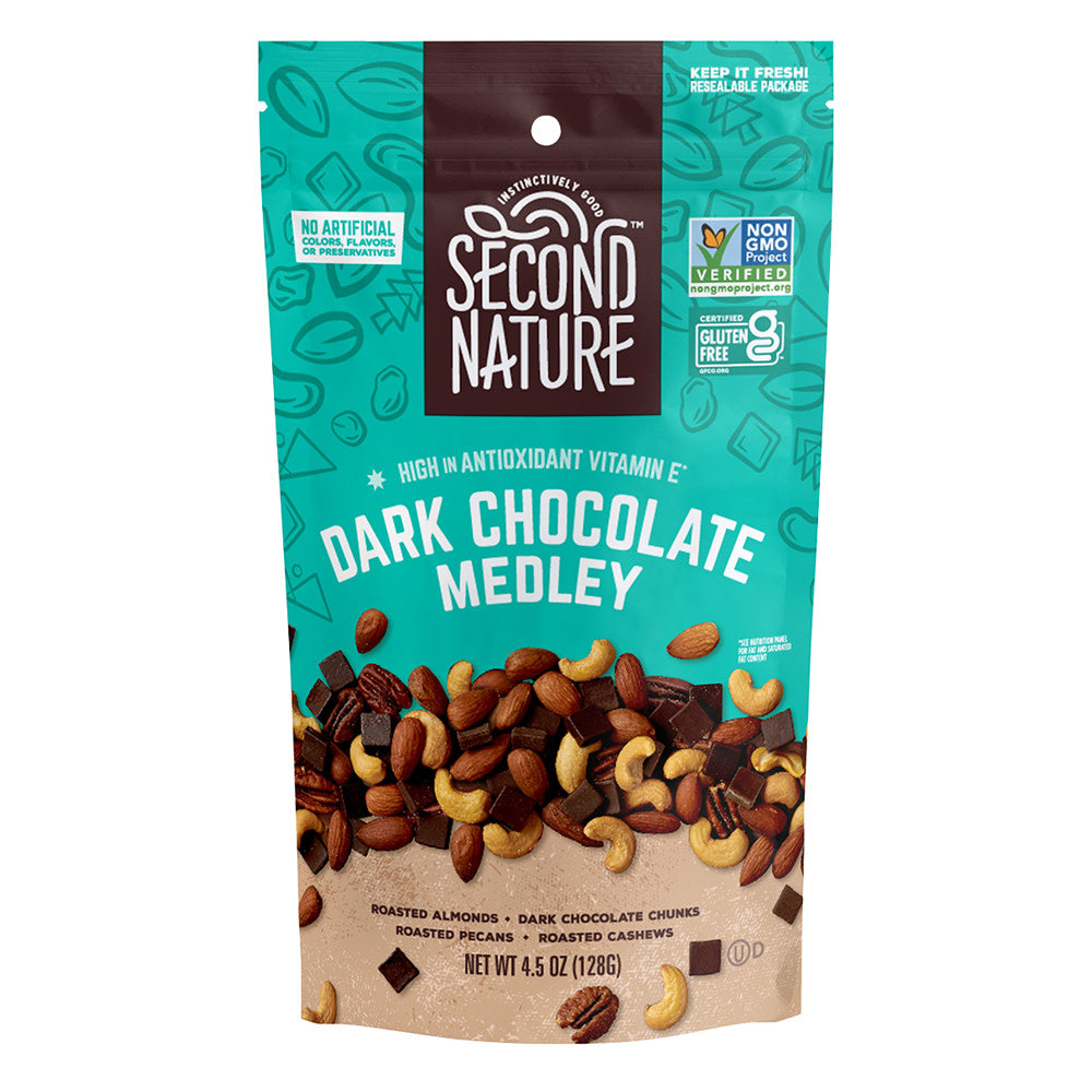 Wholesale Second Nature Dark Chocolate Medley 4.5 Oz Bag-12ct Case Bulk