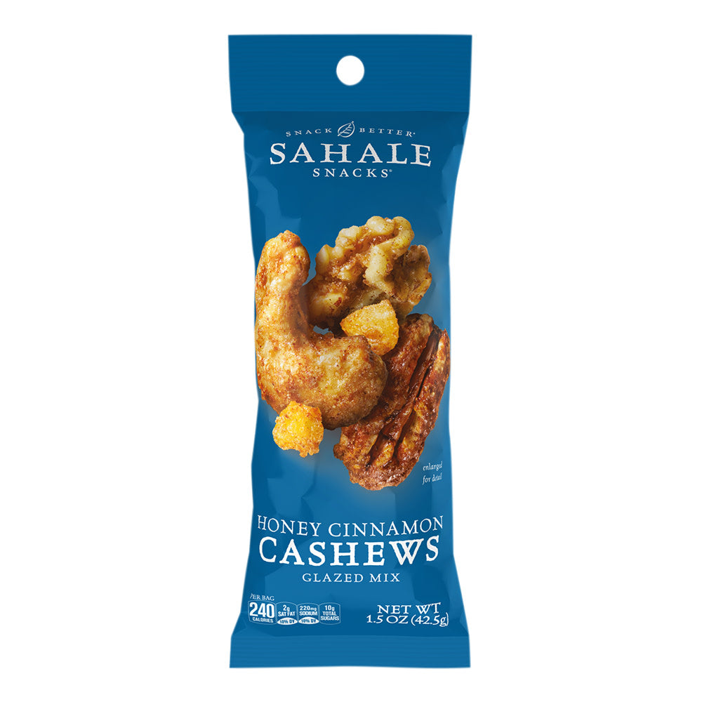 Wholesale Sahale - Cashews Honey Cinnamon - 1.5Oz- Bulk