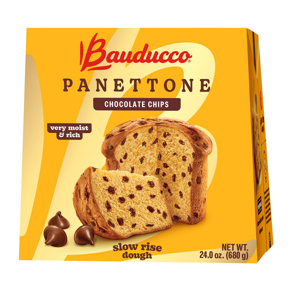 Wholesale Bauducco Panettone Chocolate Chip 24 Oz Box-12ct Case Bulk