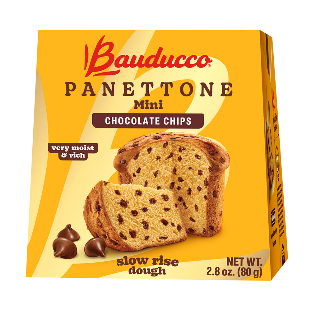 Wholesale Bauducco Mini Panettone Chocolate Chip 2.8 Oz Box-24ct Case Bulk