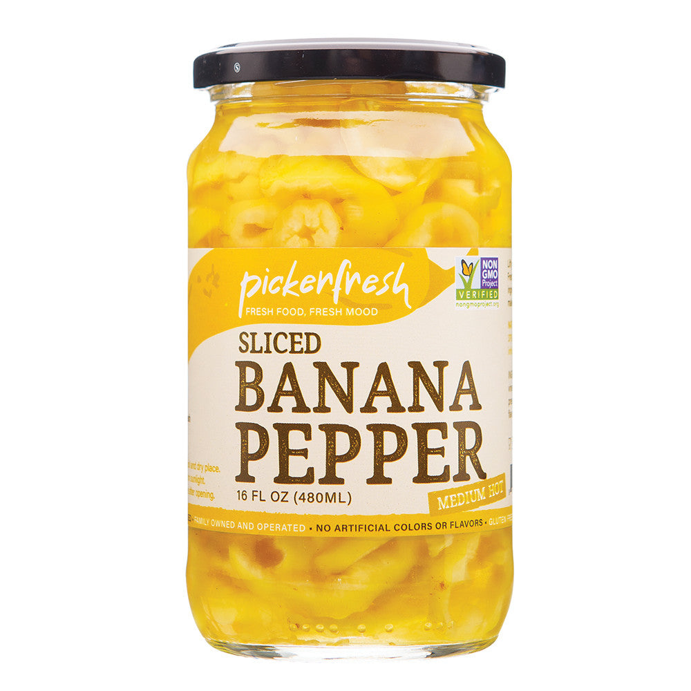 Wholesale Pickerfresh Banana Pepper Slices 16 Oz Jar- Bulk