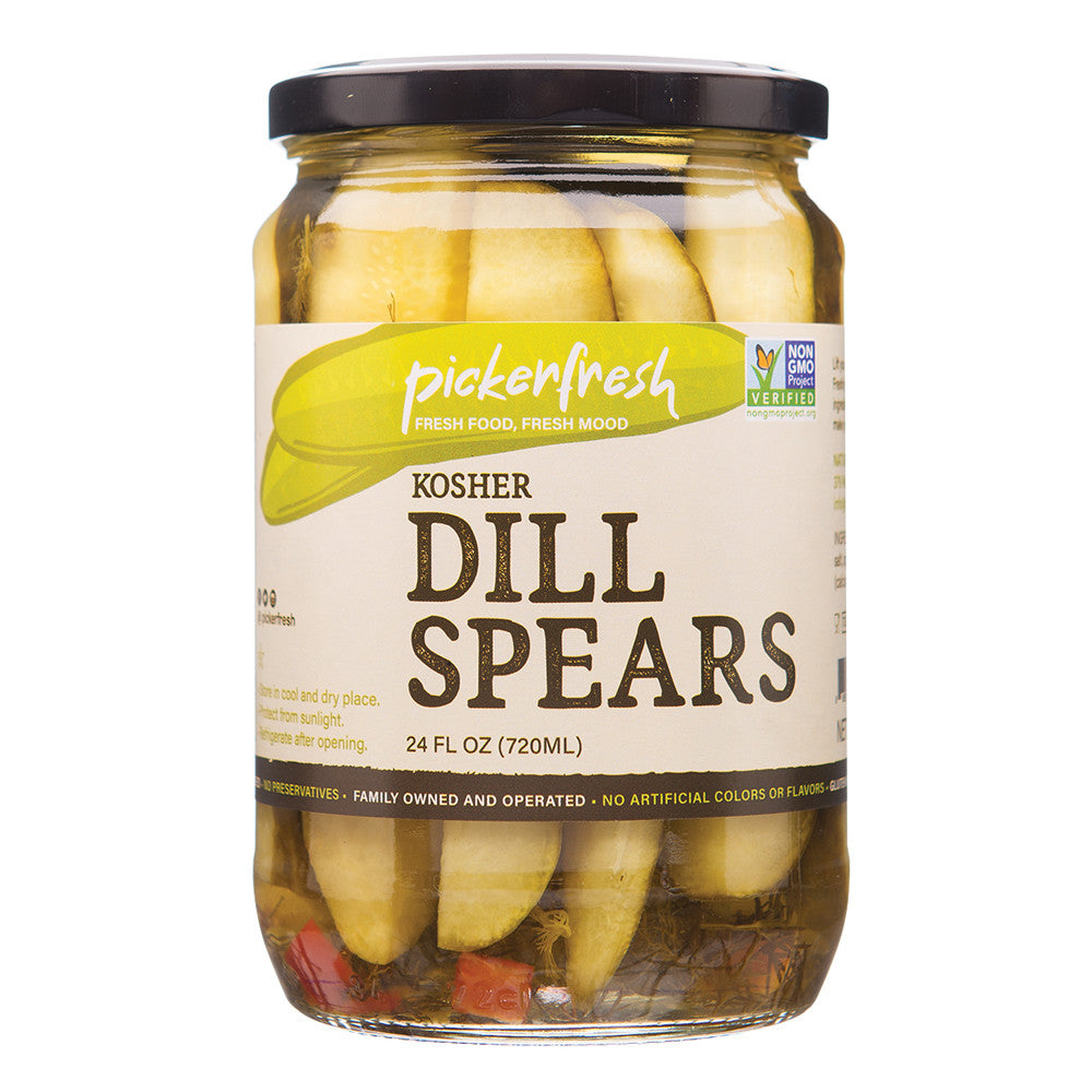 Wholesale Pickerfresh Kosher Dill Spears 24 Oz Jar-6ct Case Bulk