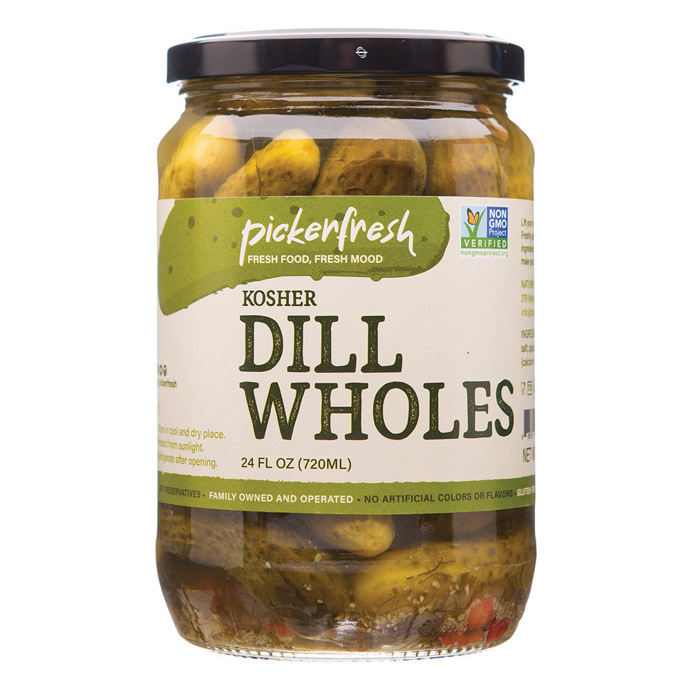 Wholesale Pickerfresh Kosher Dill Wholes Pickles 24 Oz Jar- Bulk