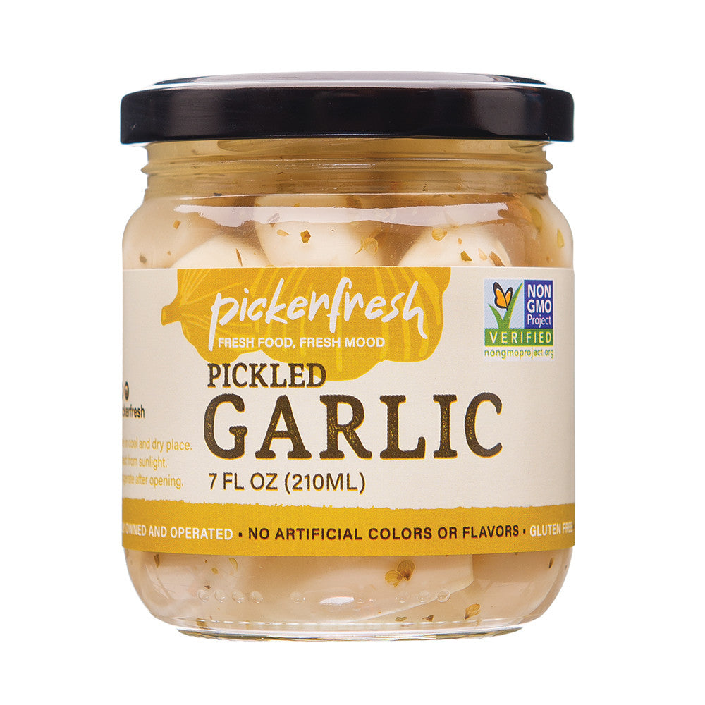 Wholesale Pickerfresh Pickled Garlic With Italian Herbs 7 Oz Jar- Bulk