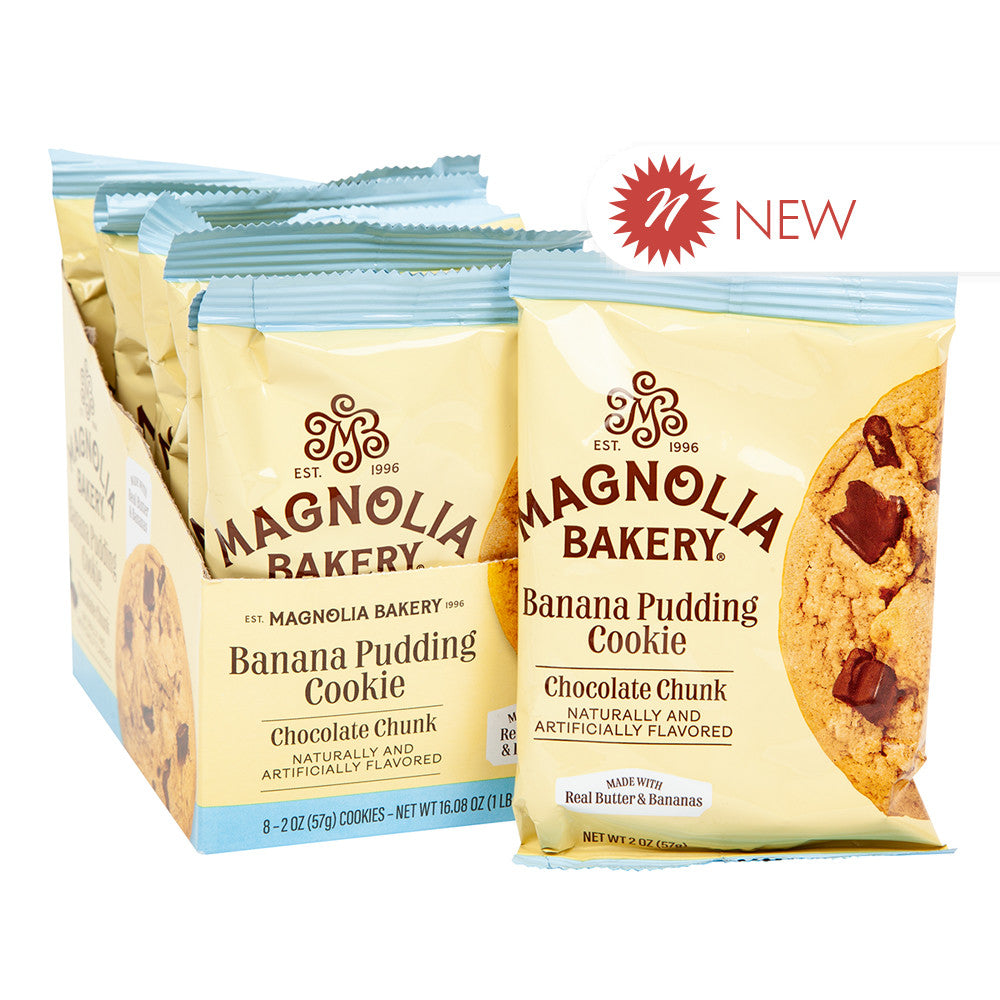 Wholesale Magnolia Bakery Chocolate Chunk Banana Pudding Cookies 2 Oz 8 Count- Bulk