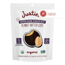 Wholesale Justin'S Super Dark Chocolate Peanut Butter Cups 4.2 Oz Pouch- Bulk