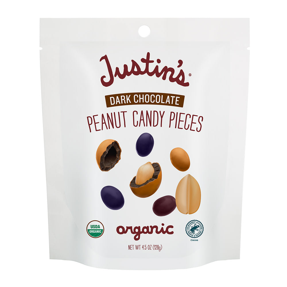 Wholesale Justin'S Dark Chocolate Peanut Candy Pieces 4.5 Oz Pouch- Bulk
