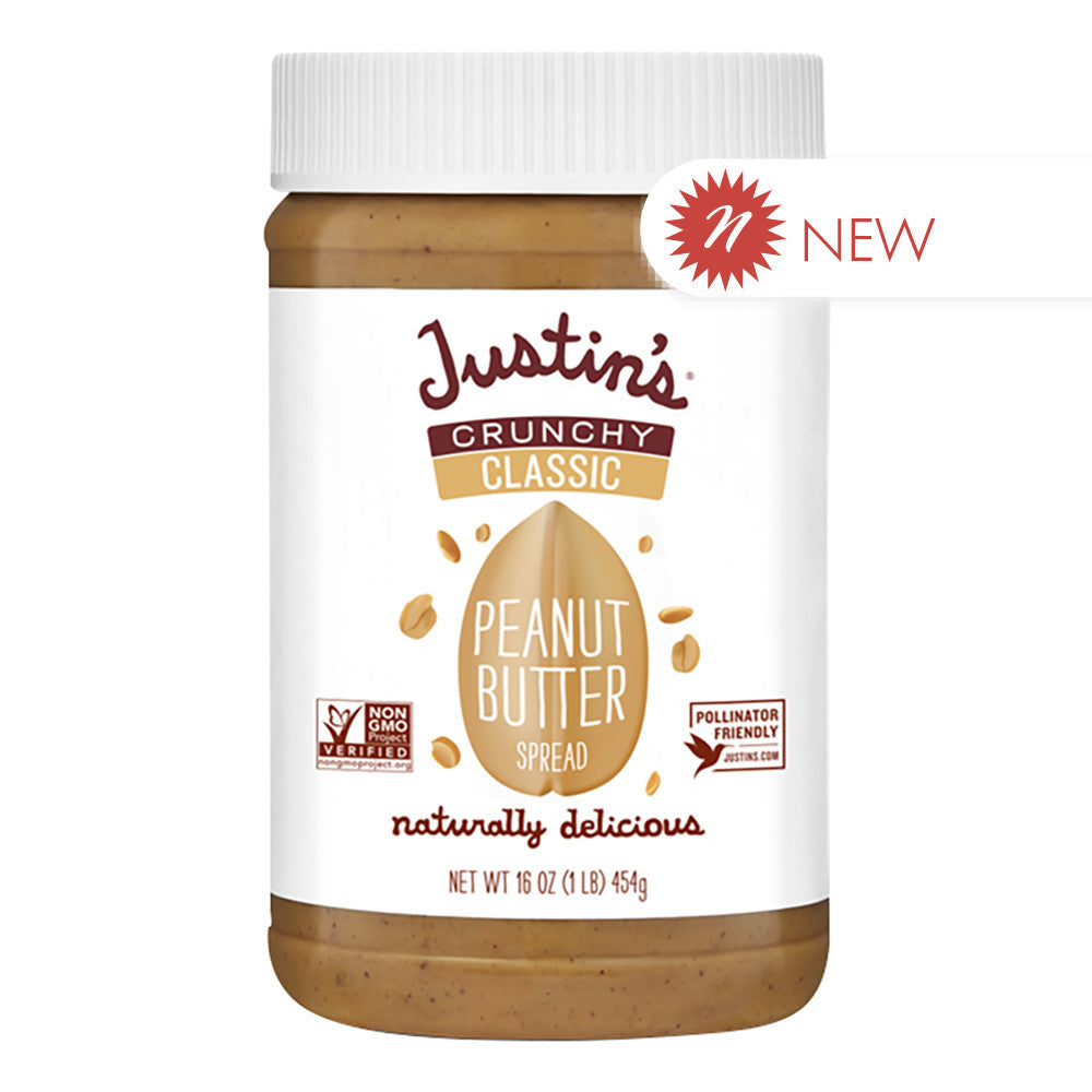 Wholesale Justin'S - Crunchy Peanut Butter - 16Oz- Bulk
