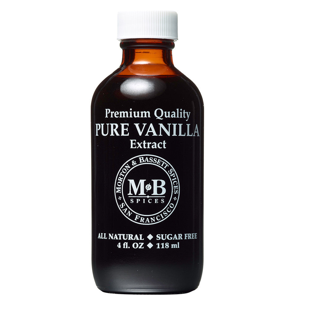 Wholesale Morton & Bassett Pure Vanilla Extract 4 Oz Bottle- Bulk