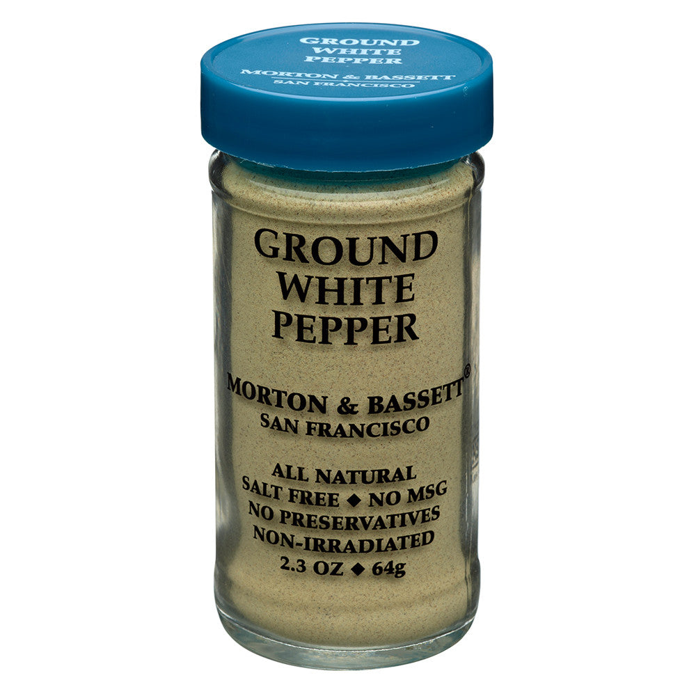 Wholesale Morton & Bassett Ground White Pepper 2.3 Oz Shaker- Bulk