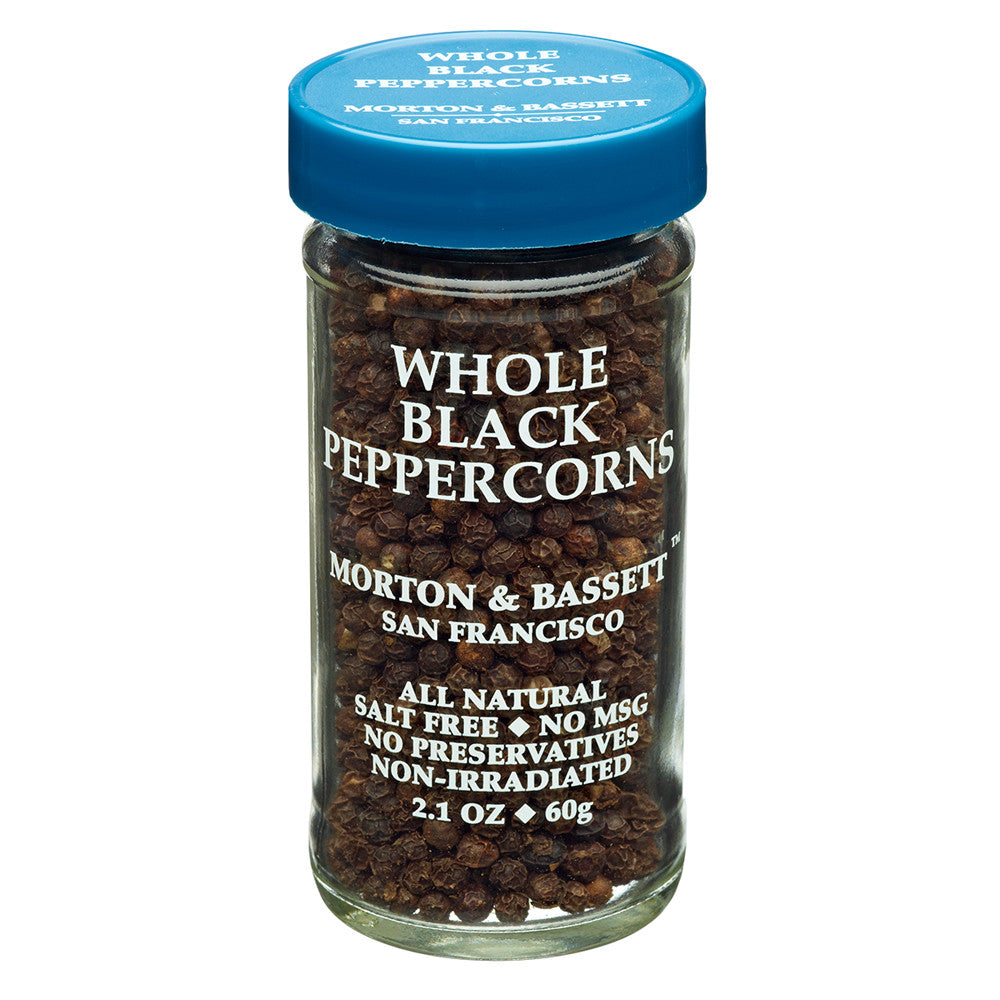 Wholesale Morton & Bassett Whole Black Pepper 2.1 Oz Shaker- Bulk