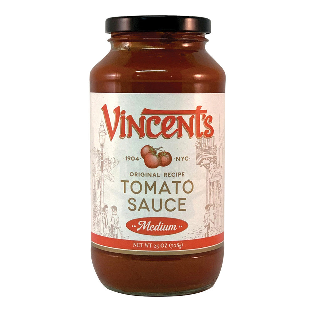 Wholesale Vincent'S Original Sauce Medium 25 Oz Jar-12ct Case Bulk