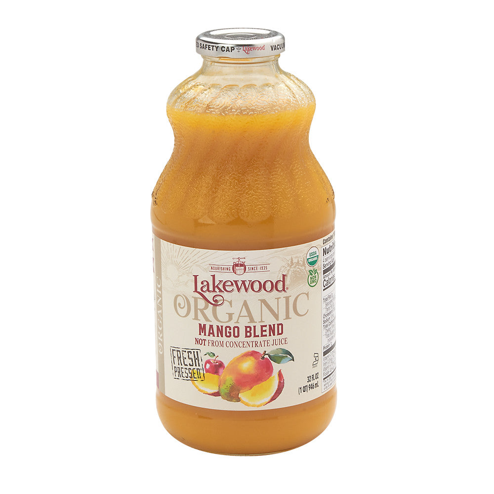 Wholesale Lakewood Organic Juices Organic Mango Juice 32 Oz Bottle- Bulk