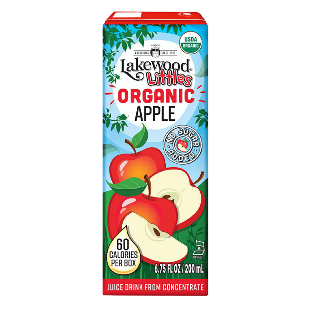 Wholesale Lakewood Juices Organic Apple Juice 8 Count 6.75 Oz- Bulk