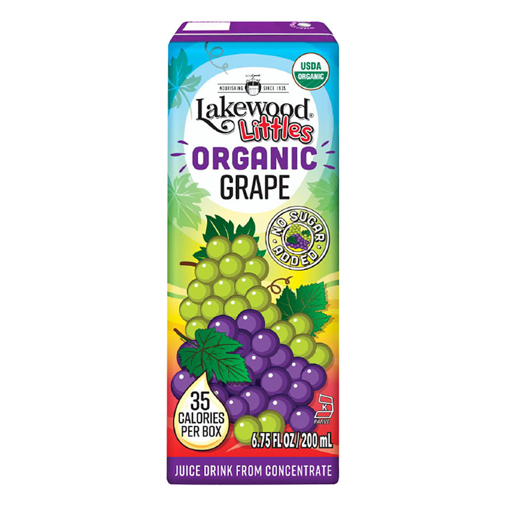 Wholesale Lakewood Juices Organic Grape Juice 8 Count 6.75 Oz-32ct Case Bulk