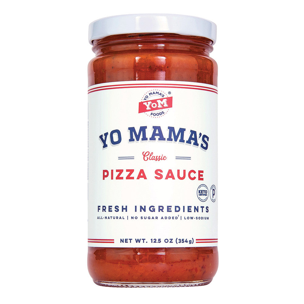 Wholesale Yo Mama'S Pizza Sauce 12.5 Oz Jar-12ct Case Bulk