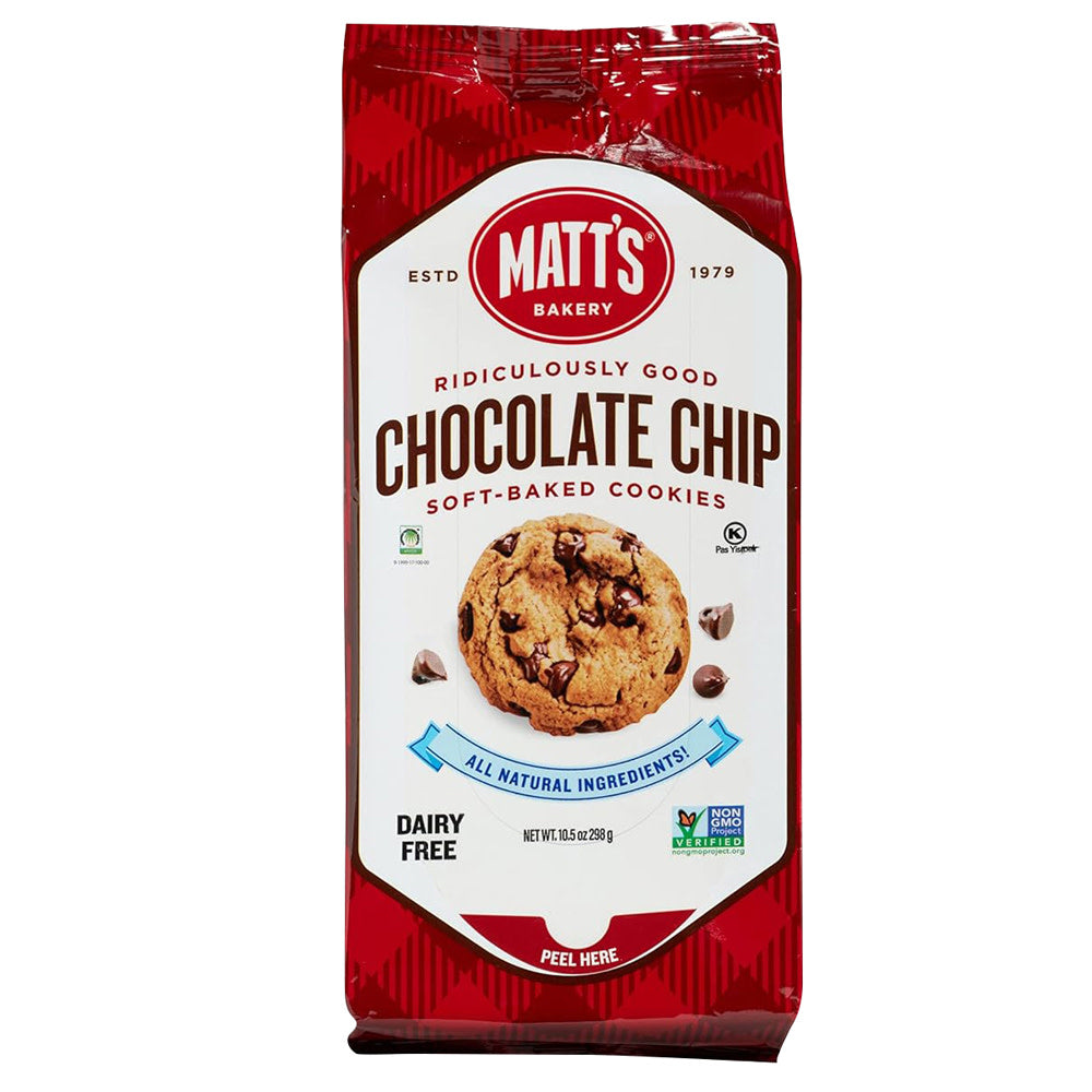 Wholesale Matt'S Cookies Chocolate Chip Soft Baked Cookies 10.5 Oz Bag-6ct Case Bulk