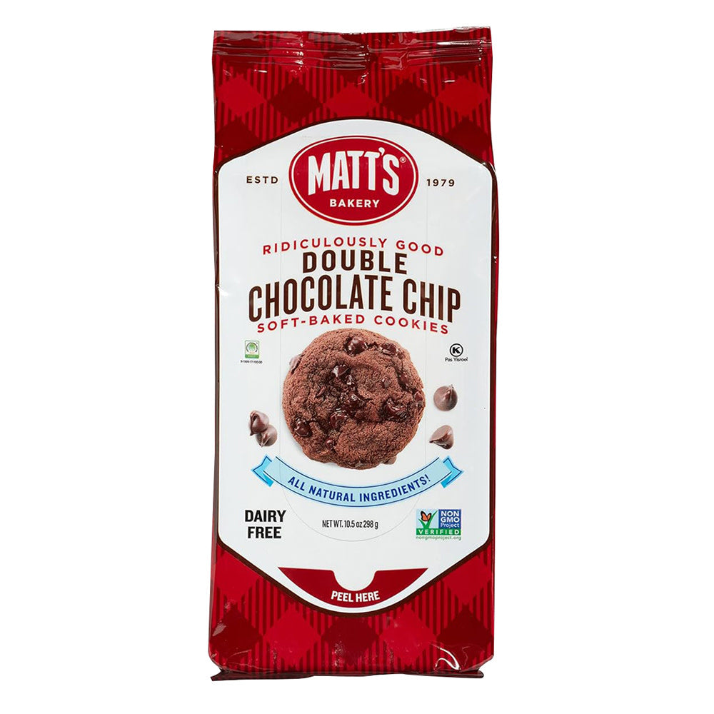 Wholesale Matt'S Cookies Double Chocolate Chip Soft Baked Cookies 10.5 Oz Bag-6ct Case Bulk