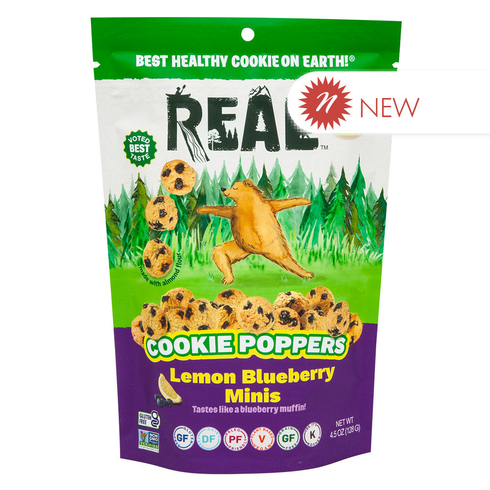 Wholesale Real - Lemon Blueberry Cookie Poppers - 4.5Oz-6ct Case Bulk