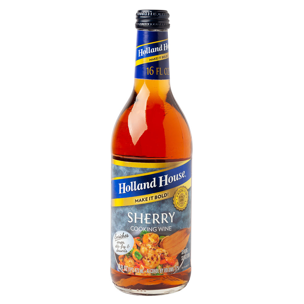 Wholesale Holland House 17% Sherry Cooking Wine 16 Oz Bottle- Bulk