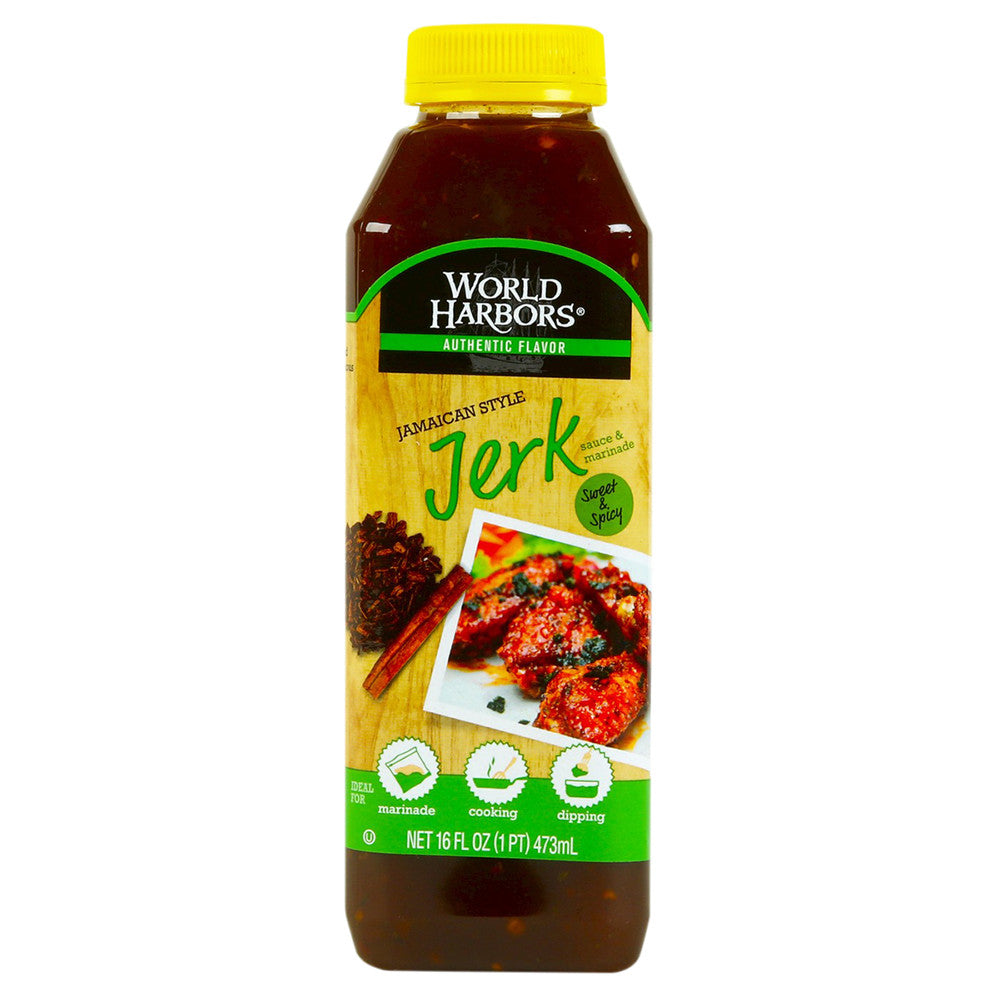 Wholesale World Harbors Jerk Sauce & Marinade 16 Oz Bottle- Bulk