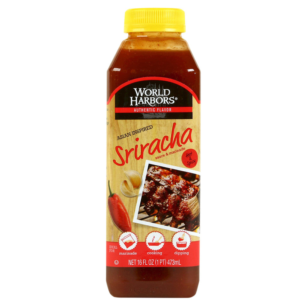 Wholesale World Harbors Sriracha Sauce & Marinade 16 Oz Bottle-6ct Case Bulk