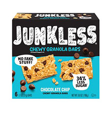 Wholesale Junkless - Chocolate Chip Bars (6Ct)- Bulk
