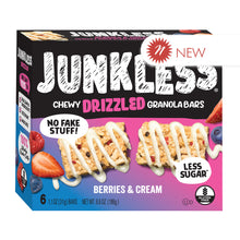 Wholesale Junkless Chewy Drizzled Granola Bars Berries And Cream 6.6 Oz Box 6 Count- Bulk