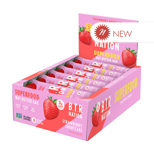 Wholesale B.T.R Nation - Straw Shrtck Nut Bar - 1.23Oz- Bulk