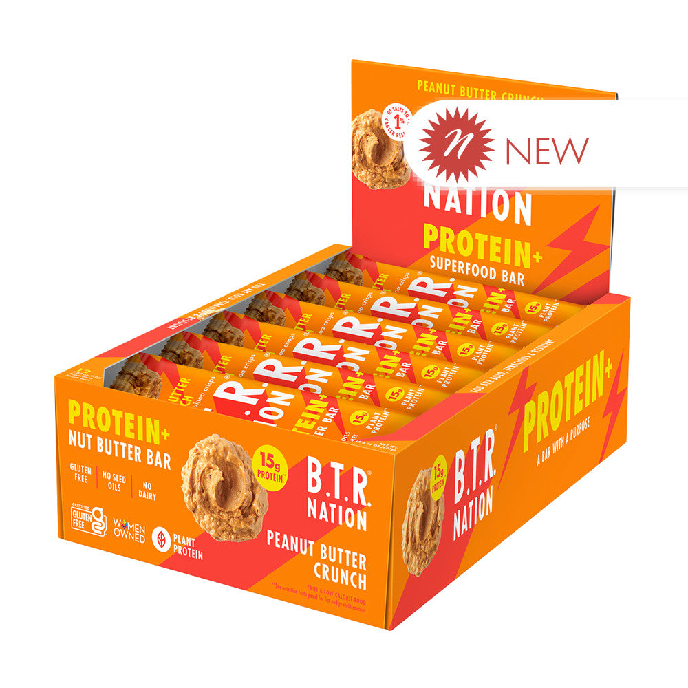 Wholesale B.T.R Nation - Protein +Peanut Butter Bar - 1.83Oz- Bulk