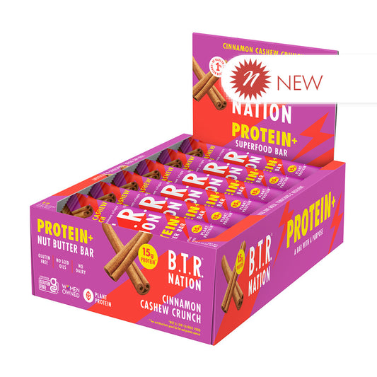 Wholesale B.T.R Nation - Prot+Cinnamn Cashew Bar - 1.87Oz- Bulk