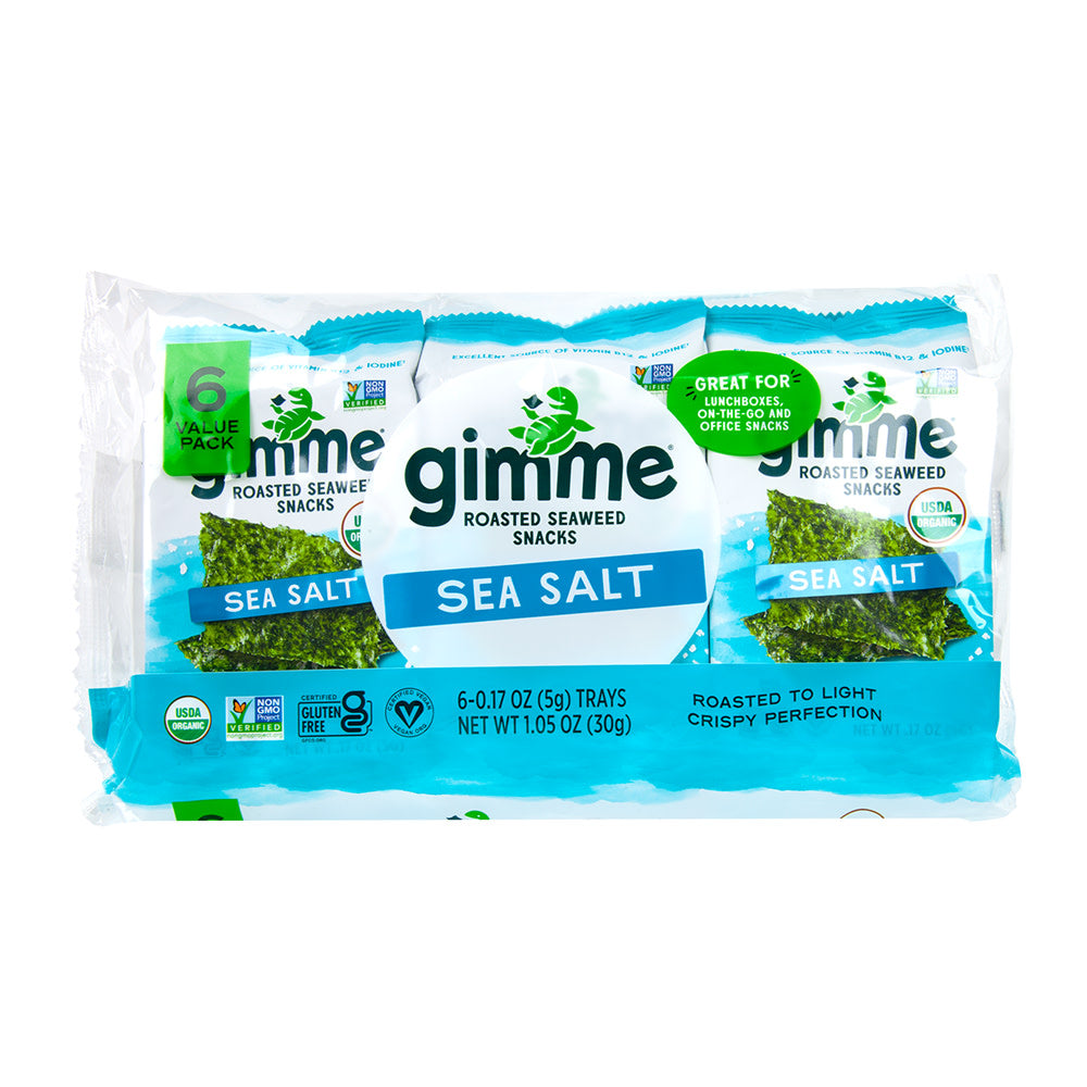 Wholesale Gimme - Sea Salt Seaweed Snacks(6Ct) - 1.05Oz-8ct Case Bulk