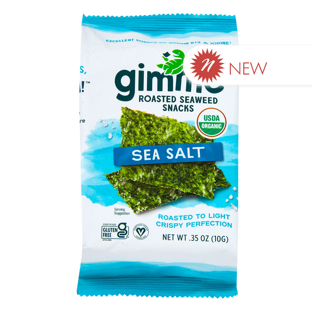 Wholesale Gimme - Sea Salt Seaweed Snacks Singles - .35Oz- Bulk