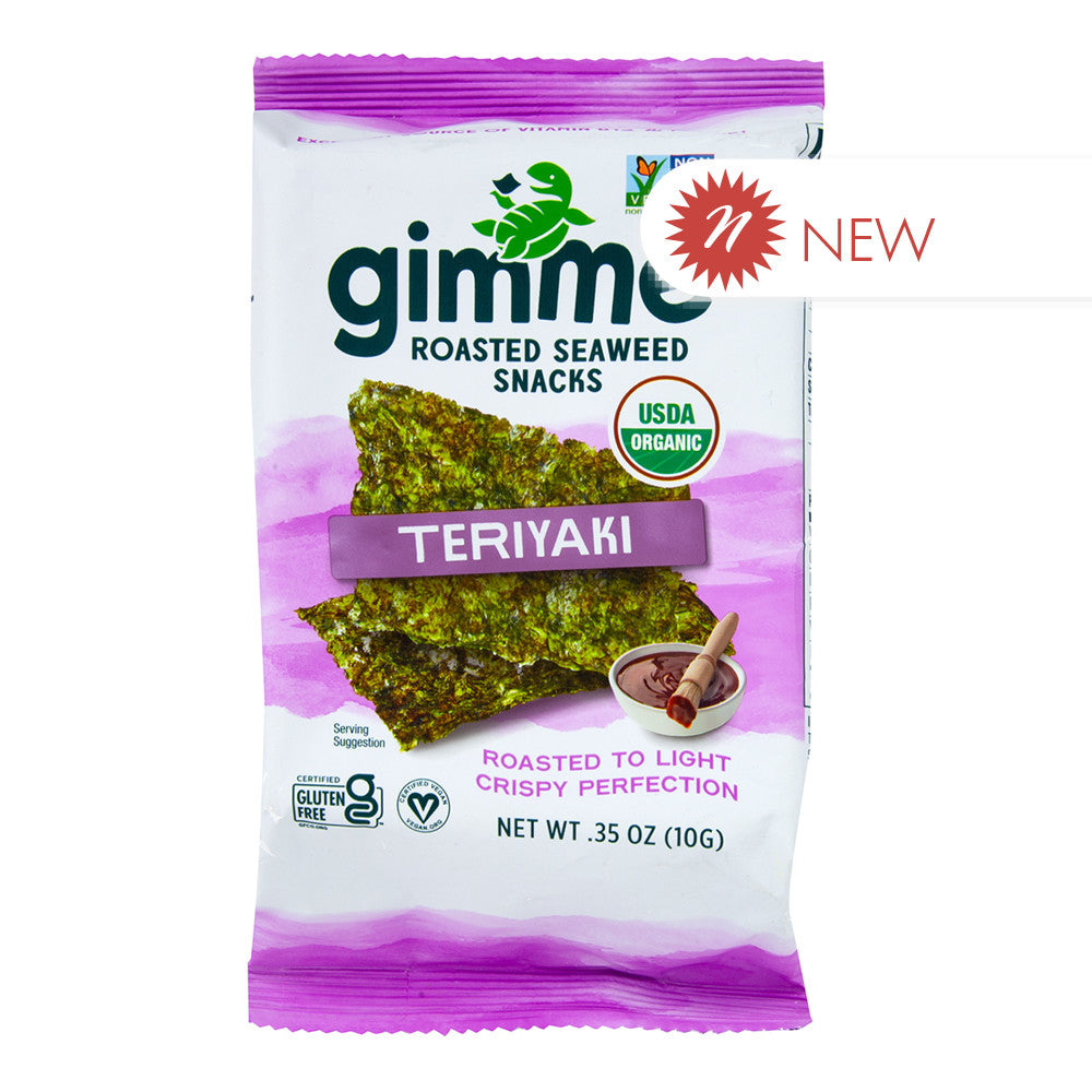 Wholesale Gimme - Teriyaki Seaweed Snacks Singles - .35Oz-12ct Case Bulk