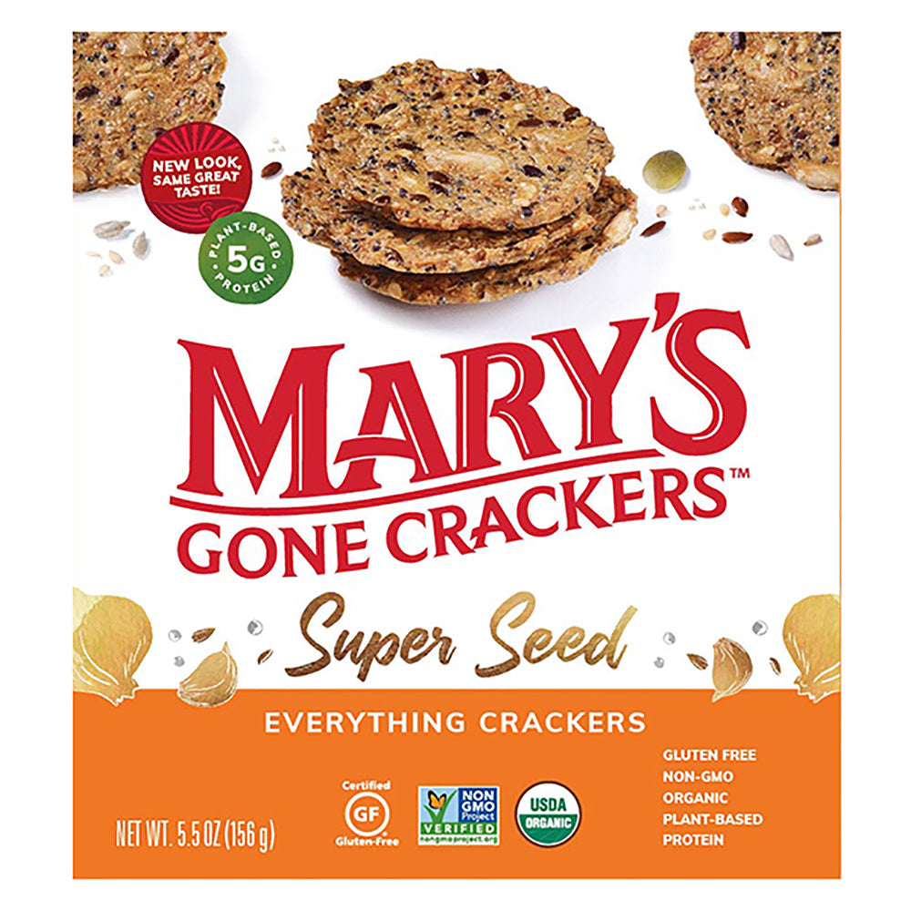 Wholesale Mary'S Gone Crackers Super Seed Everything Crackers 5.5 Oz Box-6ct Case Bulk