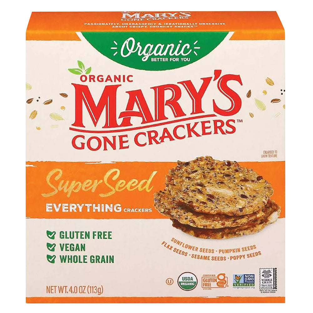 Wholesale Marys Gone Crackers - Super Seed Everything - 4Oz- Bulk
