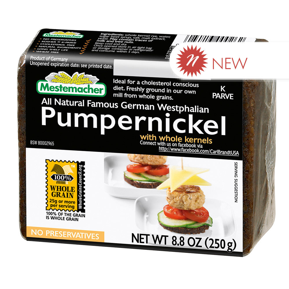Wholesale Mestemacher Pumpernickel Bread 8.8 Oz- Bulk