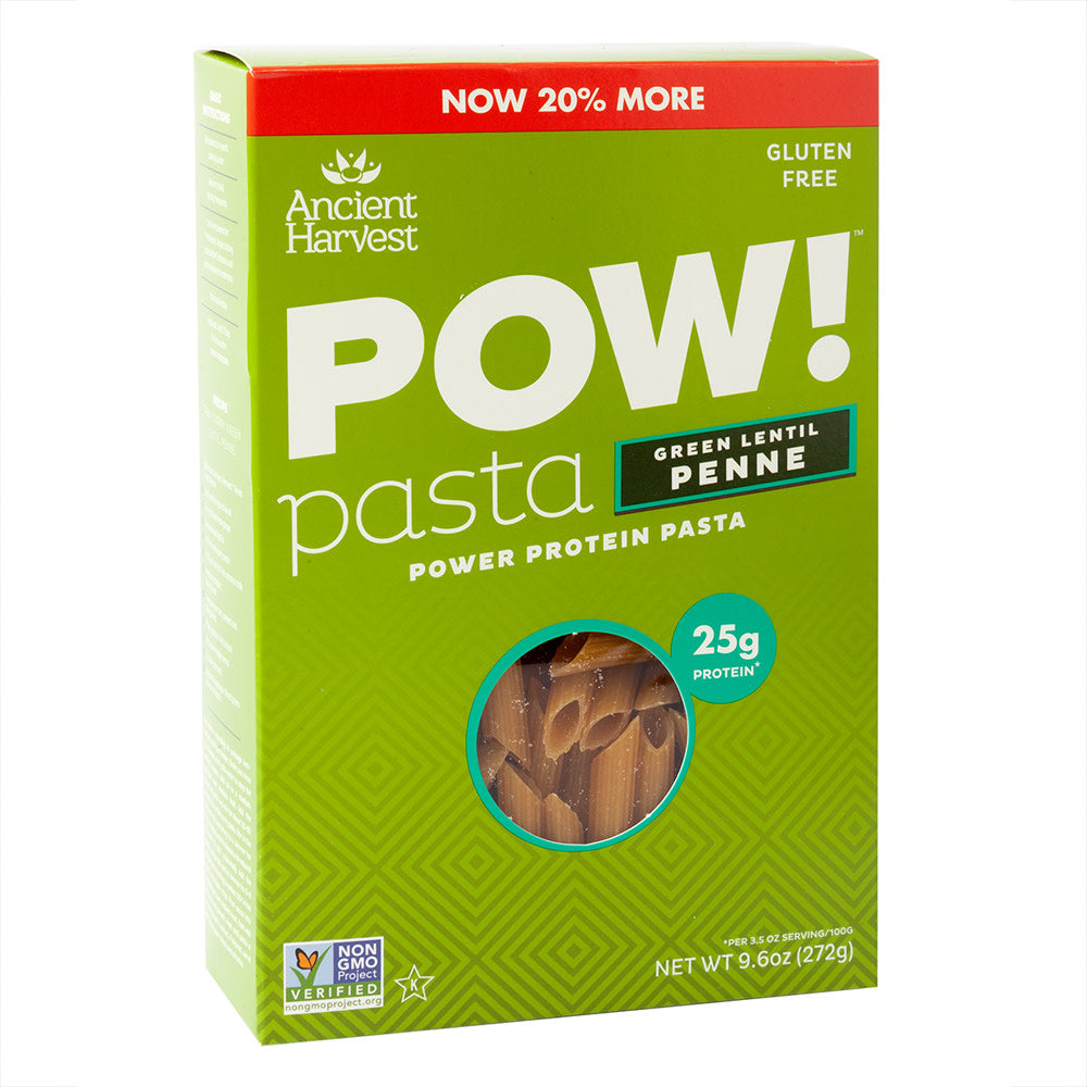 Ancient Harvest Pow Pasta Grain Lentil Penne 9.6 Oz Box