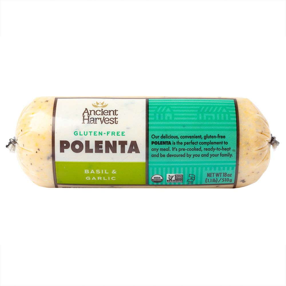 Ancient Harvest Oranic Basil Garlic Polenta 18 Oz