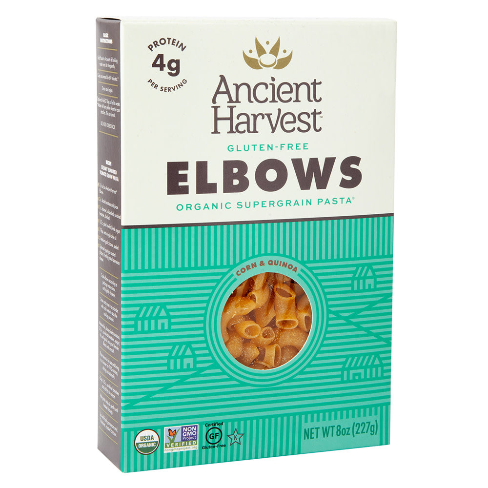 Wholesale Ancient Harvest Organic Supergrain Elbow Pasta 8 Oz Box-12ct Case Bulk